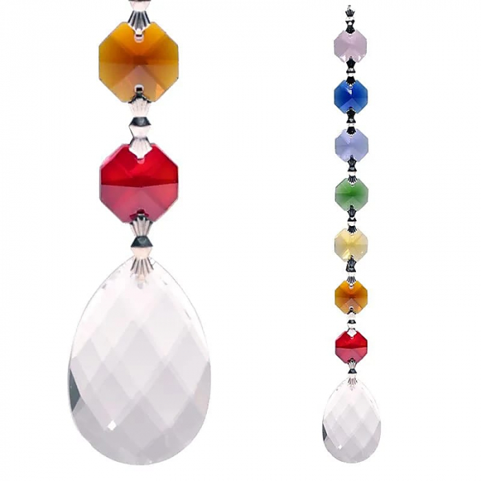 Découvrez notre cristal Amrita décoratif 7 chakras. A découvrir dans le Kit Cristal Mood de la catégorie Ambiance Sensorielle. Kit énergétique chakra, affirmations et rituel mantra du matin.