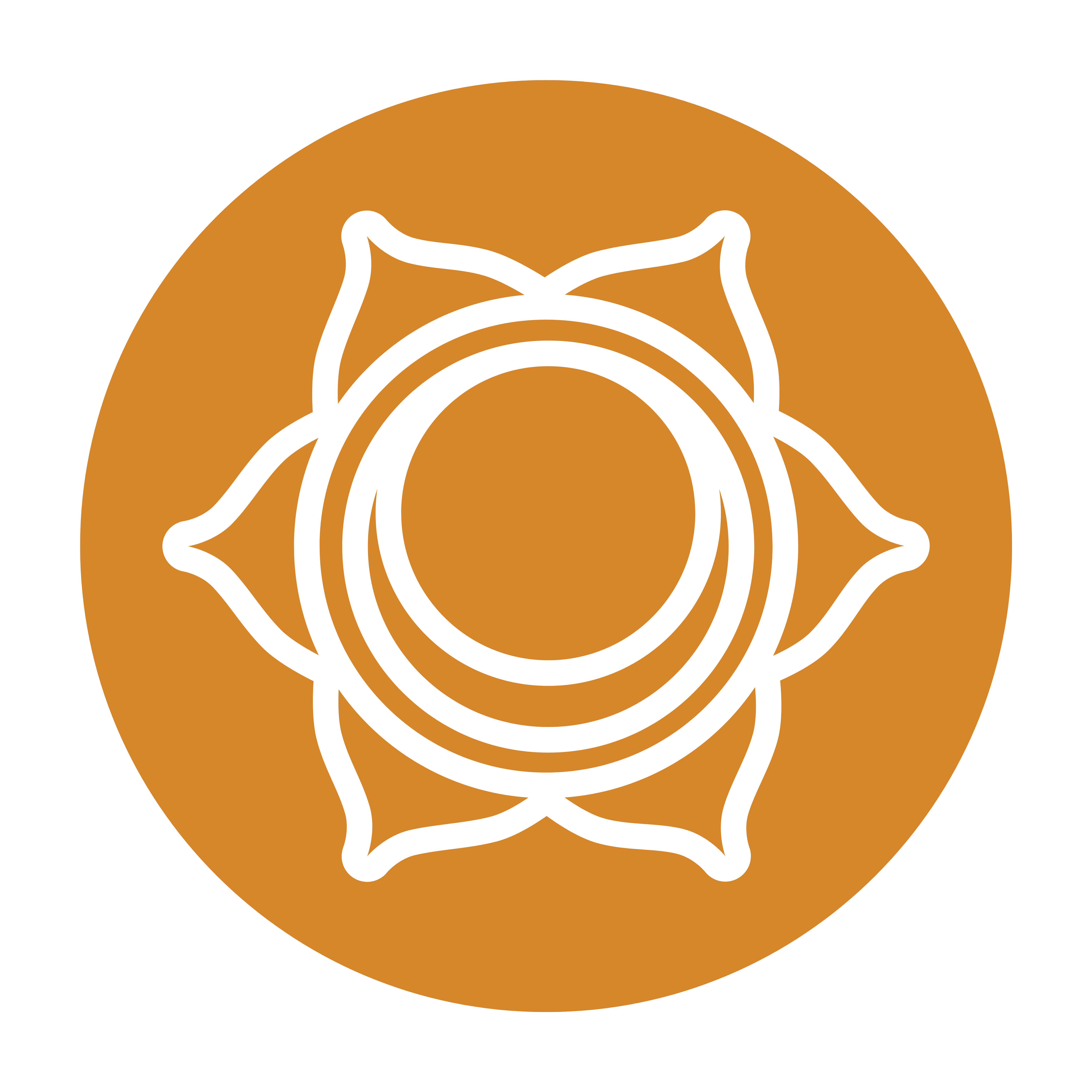 Symbole du chakra sacré Svadhisthana orange, lié aux émotions, à la créativité et à la sensualité. Pour harmoniser ses chakras et libérer l’énergie du plaisir.