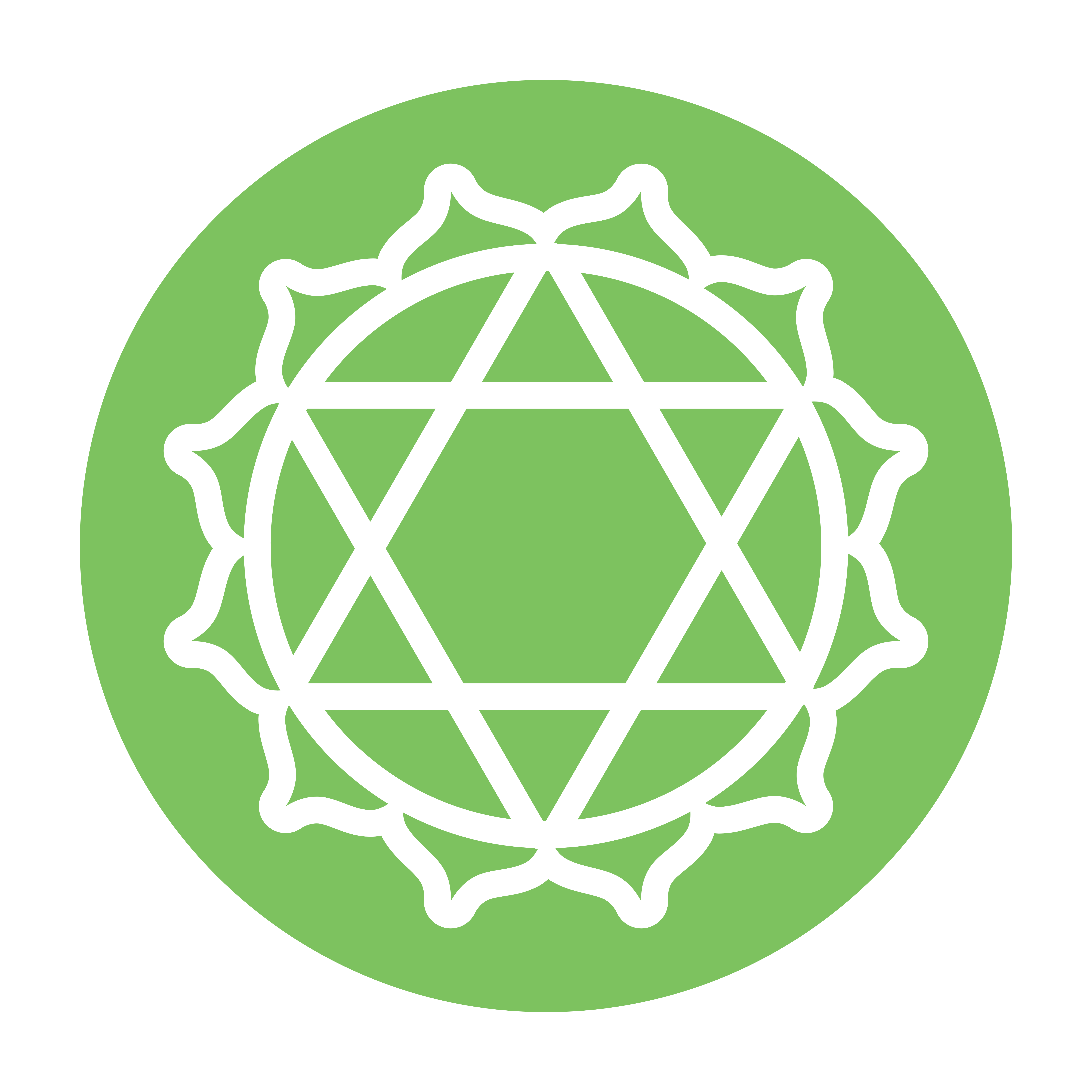 Symbole vert du chakra du cœur Anahata, axe de l’amour, de la compassion et de l’ouverture à soi et aux autres. Pour harmoniser les chakras par le cœur.