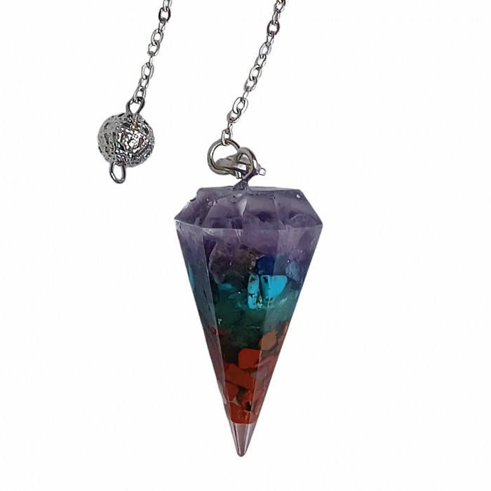 Découvrez le pendule orgonite des chakras, un outil puissant pour vos soins énergétiques et vos pratiques spirituelles. Outil précis et puissant Kit énergétique chakra, affirmations et rituel mantra du matin.