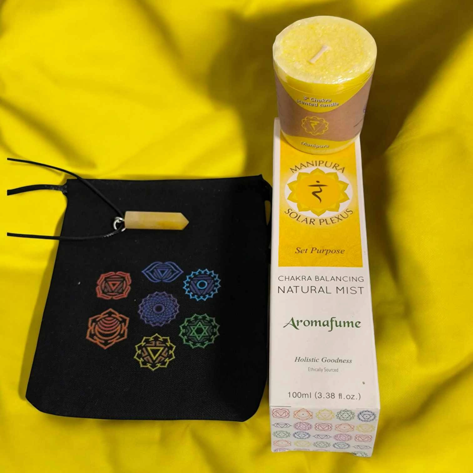 kit-karma-pop-chakra-tonics-manipura-plexus-solaire-bien-etre-spirituel Kit chakra Manipura complet avec bougie, brume et pendentif énergétique – idéal pour rééquilibrer le chakra solaire, reprendre le pouvoir sur sa vie et booster son énergie intérieure.