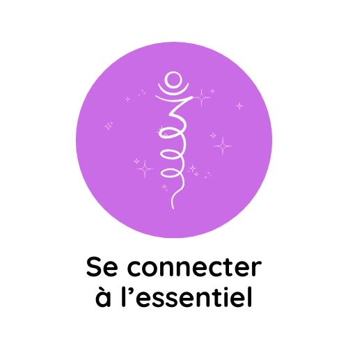 Icône su chakra Sahasrara avec une sspirale ascendante lumineuse sur fond violet clair, évoquant la spiritualité, l’unité et la conscience supérieure. Connexion pour harmoniser ses chakras avec un kit chakra. 