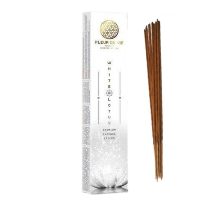 Encens White Lotus naturel pour la méditation et la purification des énergies. Kit rituel de clarté