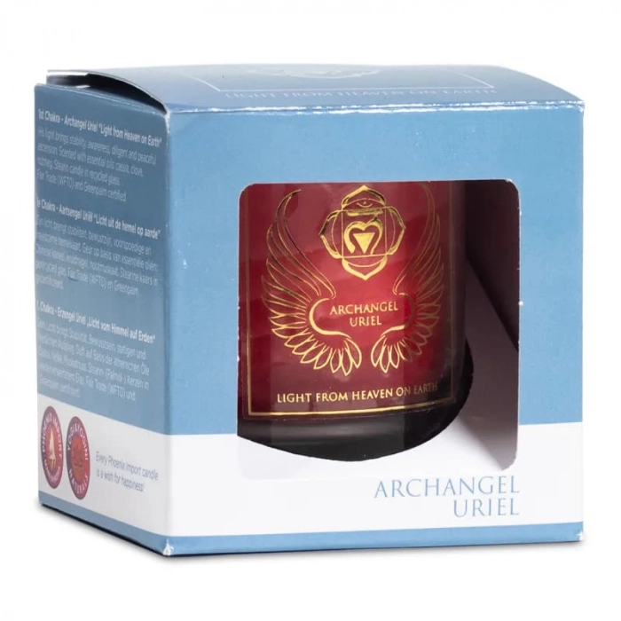 Bougie naturelle Archange Uriel pour l’ancrage – chakra racine