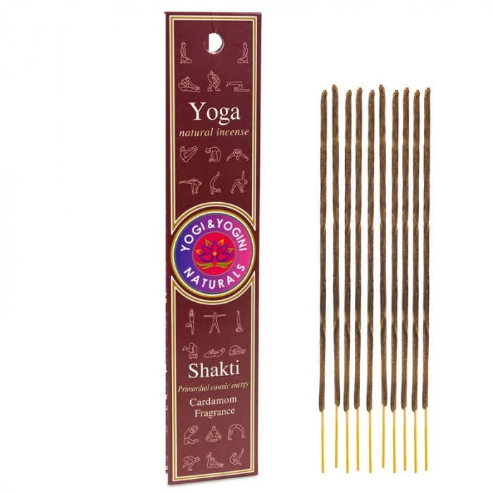 Encens Yoga Shakti naturel au parfum de cardamome – activation du chakra racine