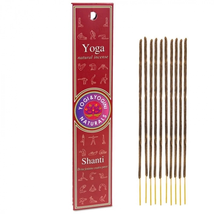 Encens naturel Shanti pour méditation et ouverture du chakra du cœur – Yogi & Yogini
